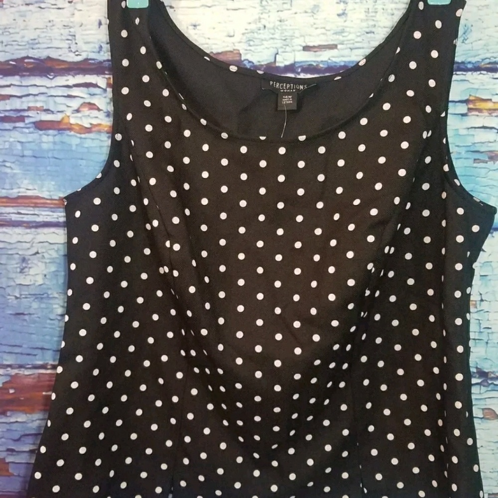 Pretty Perceptions tank blouse size 14W